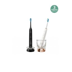 Електрическа звукова четка за зъби 1+1 Philips Sonicare DiamondClean 9000, черна и бяла HX9914/57