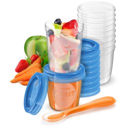 Чашки за съхраняване на храна Philips Avent SCF721/20, 10 броя