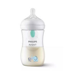 Бебешка бутилка с вентилационен отвор и декорация със слонче Philips Avent Natural Response SCY673/81