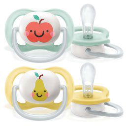 Залъгалка Philips Avent ultra air 0-6 м., плодове, 2 броя SCF080/17
