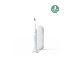 Електрическа звукова четка за зъби с калъф за пътуване Philips Sonicare ProtectiveClean 4500 HX6839/28, бял