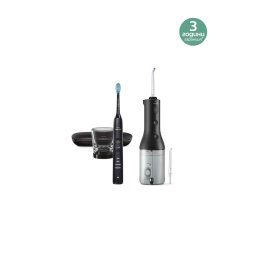 Електрическа звукова четка за зъби и преносим зъбен душ Philips Sonicare DiamondClean 9000 HX3866/43, черно