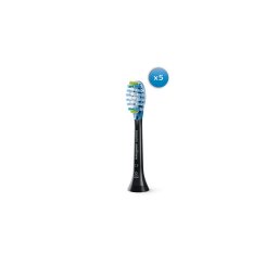 Стандартни глави за звукова четка за зъби 5 броя Philips Sonicare C3 Premium Plaque Defence HX9045/33 черно