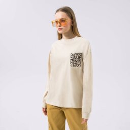 Vans Тениска Ls Animal Mix Ls Tee Oatmeal