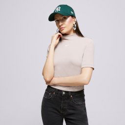 Nike Тениска W Nsw Essntl Rib Mock Ss Топ