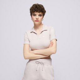 Nike Тениска W Nsw Essntl Ss Тениска Тип Поло Crp Топ