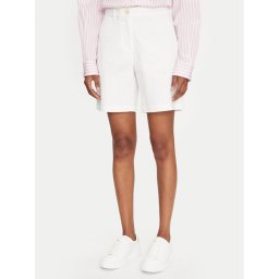 Gant Шорти от плат 4020119 Бял Regular Fit