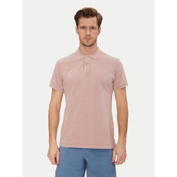 Blend Тениска с яка и копчета 20717920 Розов Regular Fit