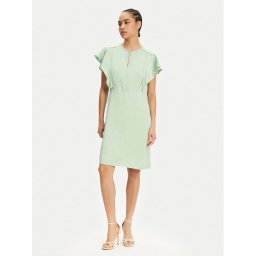 BOSS Лятна рокля Deliniara 50537402 Зелен Regular Fit
