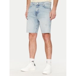 Guess Дънкови шорти M5GDV2 D4Z84 Син Slim Fit