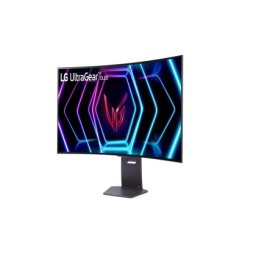 Монитор LG 39GS95QE-B, 39" Ultragear OLED 0.03ms (GtG), 21:9 Curved Gaming WQHD+ (3440x1440), 240Hz, 1000:1, 275 cd/m2, 1000:1, DCI-P3 98%, AMD FreeSync, NVIDIA G-Sync, VRR, HDR 400 ,PBPin PIP, USB Down/Up-stream, HDMI, DisplayPort, Tilt, Height, Swivel,