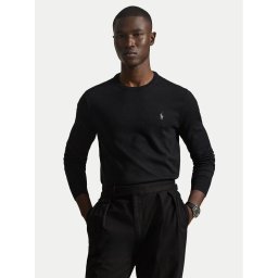 Polo Ralph Lauren Пуловер Ls 710684957008 Черен Slim Fit