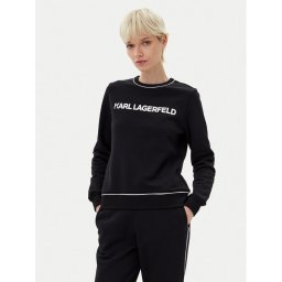 KARL LAGERFELD Суитшърт A2W20066 Черен Regular Fit