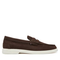 Мокасини Tommy Hilfiger Nubuck P Loafer FM0FM05350 Кафяв