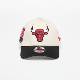 Шапка New Era Chicago Bulls 9FORTY Contrast Patch Adjustable Cap Stone/ Black Universal