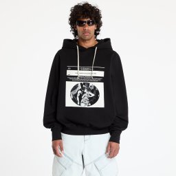 Суитшърт Rick Owens DRKSHDW Oversized Hoodie Black/ Milk M