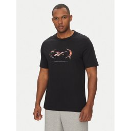 Reebok Тишърт 100218818 Черен Regular Fit