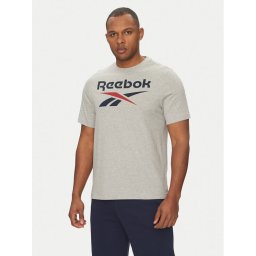 Reebok Тишърт 100217137 Сив Regular Fit