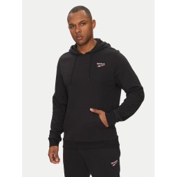 Reebok Суитшърт Identhlty Small Logo 100221784 Черен Regular Fit