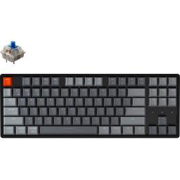 Геймърска Механична клавиатура Keychron K8 Aluminum TKL Gateron Blue Switch RGB LED Gateron Blue Switch ABS