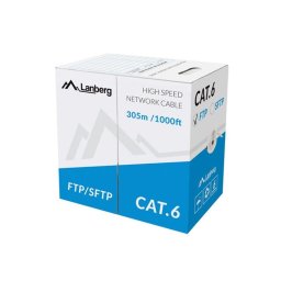 Lanberg Lan Cable FTP Cat.5e 305m Solid CU CPR Fluke Passed Grey