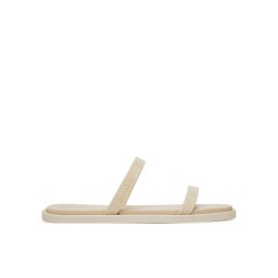 Calvin Klein Чехли Double Bar Slide - Jelly HW0HW02417 Екрю