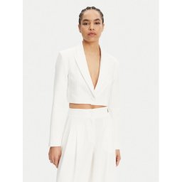 Patrizia Pepe Сако 2S1531 A411 Бял Regular Fit