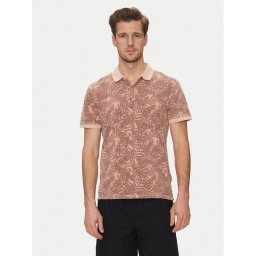 Blend Тениска с яка и копчета 20718251 Розов Regular Fit