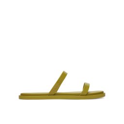 Calvin Klein Чехли Double Bar Slide - Jelly HW0HW02417 Зелен