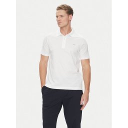 Paul&Shark Тениска с яка и копчета 25411232 Бял Regular Fit