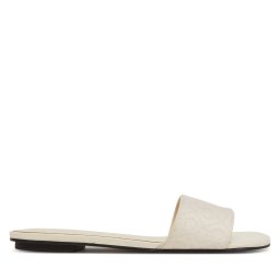 Чехли Calvin Klein Flat Slide Jacq HW0HW02388 Екрю