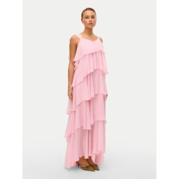 Vero Moda Официална рокля Felicia 10331377 Розов Regular Fit