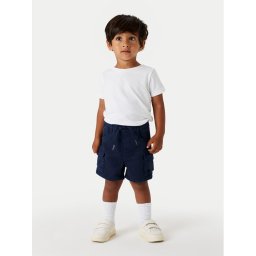 NAME IT Шорти от плат Ben 13225803 Тъмносин Baggy Fit
