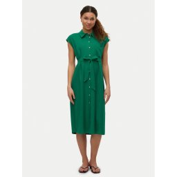 Vero Moda Рокля тип риза Mymilo 10282532 Зелен Regular Fit