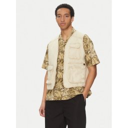 Alpha Industries Елек Canvas Acid Vest 156140 Кремав Loose Fit