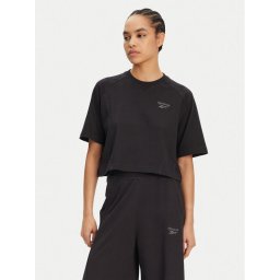 Reebok Тишърт 100214092 139-18-00 Черен Regular Fit