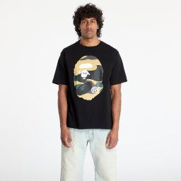 Тениска A BATHING APE Giant 1St Camo Big Ape Head Tee UNISEX Black/ Yellow XXL