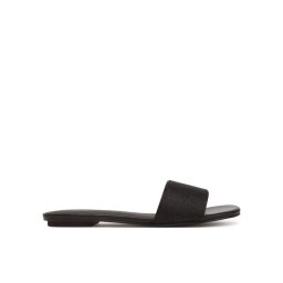 Calvin Klein Чехли Flat Slide Jacq HW0HW02389 Черен