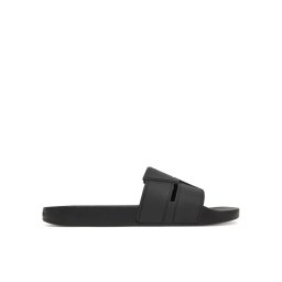 Calvin Klein Чехли Pool Slide Double T HM0HM01752 Черен