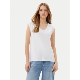 Pieces Тишърт Billo 17078732 Бял Loose Fit