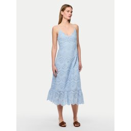 Pieces Лятна рокля Vilde 17156565 Светлосиньо Regular Fit