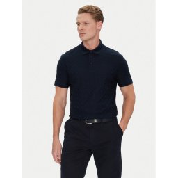 BOSS Тениска с яка и копчета H-Pack 80 50537132 Тъмносин Regular Fit