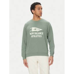 New Balance Суитшърт MT51929DKJ Зелен Relaxed Fit