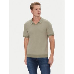 Jack & Jones Тениска с яка и копчета Ceaston 12273012 Зелен Regular Fit