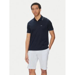 Paul&Shark Тениска с яка и копчета 25411209 Тъмносин Regular Fit