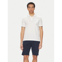 Paul&Shark Тениска с яка и копчета 25411209 Бял Regular Fit