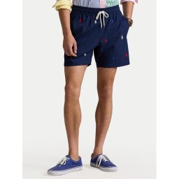 Polo Ralph Lauren Шорти от плат 710957786001 Тъмносин Classic Fit