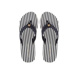 Tommy Hilfiger Джапанки Th Stripes Wedge Beach Sandal FW0FW08521 Син