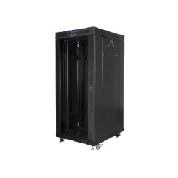 Lanberg rack cabinet 19” free-standing 27U/800x1000 (flat FF01-8027-12BL