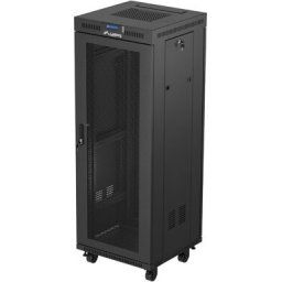 Комуникационен шкаф Lanberg rack cabinet 19" free-standing 32U/600X600 (FLAT PACK) with mesh door LCD black